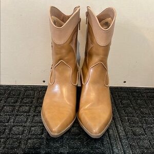 Tan Leather Ankle Boots